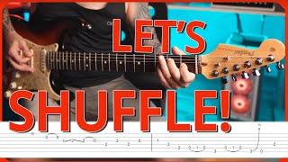 Classic Shuffle Blues Guitar with Tabs – Play Like a Pro!