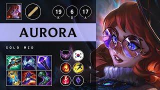 Aurora Mid vs LeBlanc: Dominating - KR Master Patch 14.23