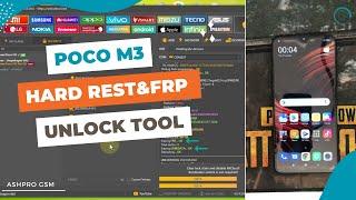 xiaomi poco m3 hard reset & frp unlock tool️One Click