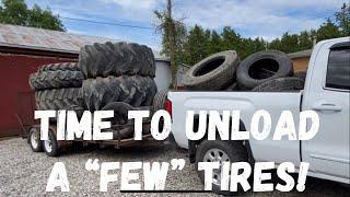 Around the Farm with JT.  Getting rid of a “few” tires!!  The right way!