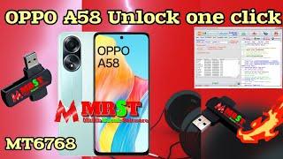 OPPO A58 2023 preloader Port Unlocked Mrst Dongle 1 click #unlock  #frp