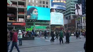 Times Square billboards filming and pictures in collage by Alexander Gurman