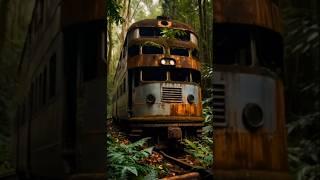 Abandoned Train Swallowed by Nature#shorts #shortsfeed #natureexploration #locomotive #trainforyou