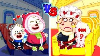 Rich vs Poor On The Plane ️ Is Wealth The True Happiness?  Bearee Story for Kids | Bearee Kids TV