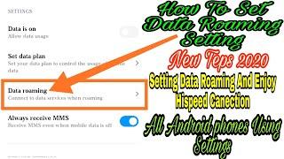 How To Set Data Roaming On Android phones // Technical Arif Bhai