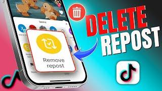 How to Delete Repost on TikTok on iPhone | Remove Repost on TikTok | Unrepost a Video on TikTok