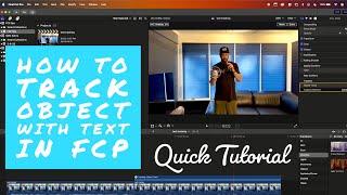 FCP HOW TO: Track Moving Object with Text - Final Cut Pro X