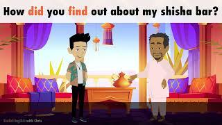 Learn English | Visit a new Shishabar | Dialogue in English with subtitles