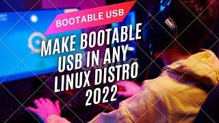 Make a Windows Bootable USB Drive on any Linux Distro | Bootable USB Guide 2022