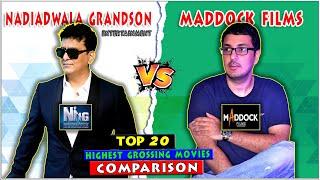 Maddock films Vs Nadiadwala grandson Top 20 Highest Grossing Movies Comparison of All Time 