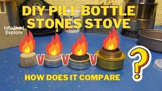 DIY Pill Bottle Stone Stove V Alcohol Stoves