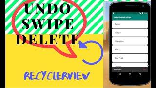 Undo Swipe Delete pada RecyclerView