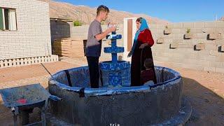 Building a Beautiful Fountain for Our Village Home | Ebrahim & Soghra’s DIY Project 