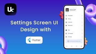 Settings Screen UI Design with Flutter | Speed Code