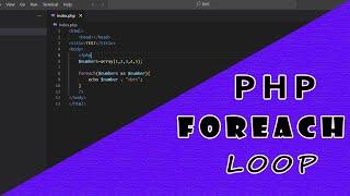 PHP - Foreach Loop