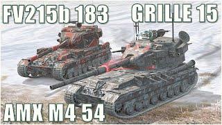 Grille 15, AMX M4 54 & FV215b 183 ● WoT Blitz