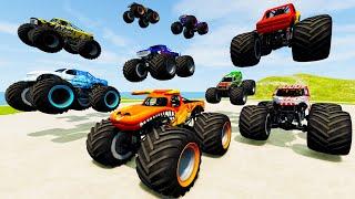 Best of Monster Jam Freestyle, Monster Trucks Insane Crashes, Racing, Jumps and Backflips