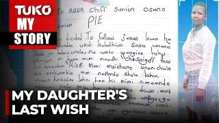 We found a note that kept my daughter's darkest secrets  | Tuko TV