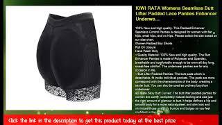 KIWI RATA Womens Seamless Butt Lifter Padded Lace Panties Enhancer Underwear