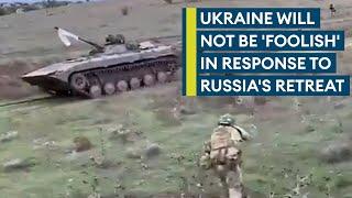 Ukraine: Kherson withdrawal is Russia's 'biggest setback of the war'