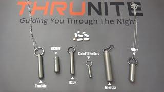 NEW Thrunite Titanium EDC Capsule Container Comparison (Carry Your Small Stuff In Style)