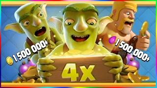 ЗВЕЗДНЫЙ БОНУС Х4! 1 500 000+ ЗОЛОТА И ЭЛИКСИРА ЗА ПАРУ МИНУТ! Clash of Clans