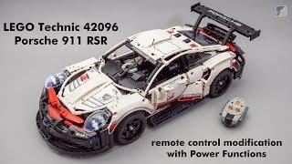 LEGO Technic 42096 Porsche 911 RSR motorization with Power Functions