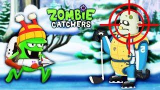 ОХОТА НА ЗОМБИ ТОЛСТЯКА с ГАРПУНОМ Мультик игра для детей про ЗОМБИ Zombie Catchers