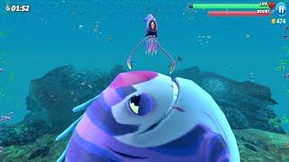 NEW GIANT MONSTER CLOWNCY VS COLOSSAL SQUID BOSS - Hungry Shark World