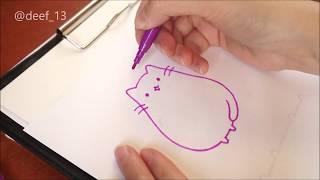 КАК НАРИСОВАТЬ ПУШИНА 2/HOW TO DRAW PUSHEEN CAT 2