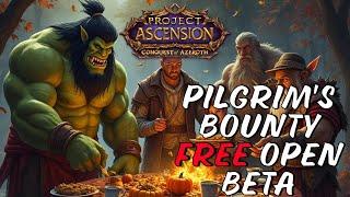 CUSTOM WoW: Conquest of Azeroth FREE Open Beta Week | Pilgrim's Bounty Event INFO & Class Previews