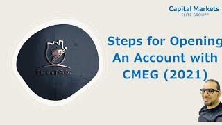 How I Opened a Capital Market Elites Group (CMEG) Account in 2021| The Gulf Sniper