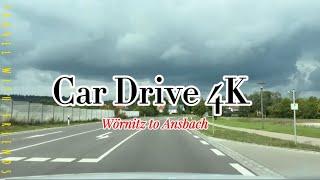 4K-By car from a romantic corner of Germany