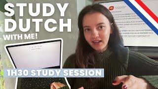 How I learn Dutch | STUDYING DUTCH FOR 1H30