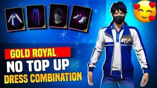 New Gold Royale Dress Combination | No Top Up Dress Combination | Free Fire Dress Combination