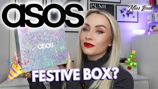 ASOS BEAUTY BOX UNBOXING | DECEMBER 2022 FESTIVE BOX | MISS BOUX