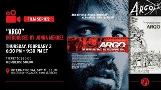 "ARGO" Introduction by Jonna Mendez, CIA Chief of Disguise