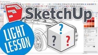 SketchUP - Измерение объектов, размеры и размерные линии (SketchUP уроки)