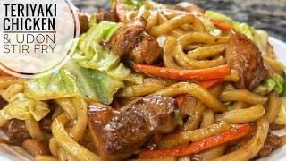 Teriyaki Chicken And Udon Stir Fry | Easy Teriyaki Udon Recipe