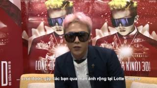 G-Dragon gửi lời chào khán giả Việt Nam