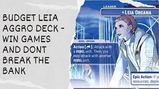 Star Wars Unlimited - Leia Aggro Deck On A Budget