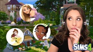 Each TINY HOME is a Different Disney Princess | Sims 4 Build Challenge Part 1