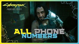 All 10 Hidden Phone Numbers In Cyberpunk 2077 - Phantom Liberty (Eastereggs)