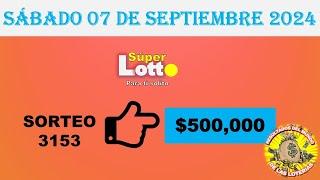 RESULTADO LOTTO SORTEO #3153 DEL SÁBADO 07 DE SEPTIEMBRE DEL 2024 /LOTERÍA DE ECUADOR/