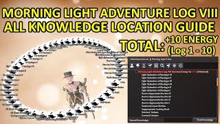 +10 Max Energy TOTAL, Morning Light Adventure Log 8 (VIII) Knowledge Location Guide Black Desert BDO