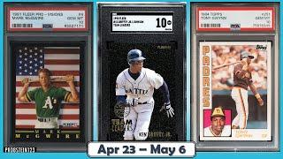 TOP 25 Highest Selling Baseball Cards from the Junk Wax Era on eBay | Apr 23 - May 6, Ep 105