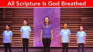 All Scripture Is God Breathed | Bible Song with lyrics (2 Timothy 3:16)