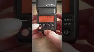 What settings to use for beginners flash photography - Godox TT350