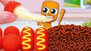 Best of Food   How To Make Miniature Doritos Fried Corndog and Korean Chicken  Tina Mini Cooking