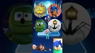 SpongeBob, Paw Patrol, Gummy Bear, House Head X Coffin Dance Tiles Hop 436 #shorts